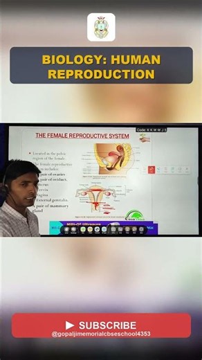 Class 12 | Biology | Human Reproduction | NCERT | GJMS CBSE #shorts