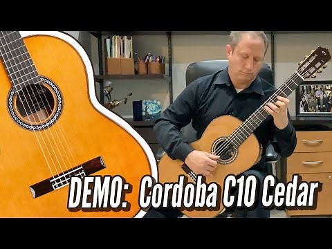 DEMO: Cordoba C10 Parlor with Cedar Top, Adelita by F Tarrega | CalidoGuitars.com