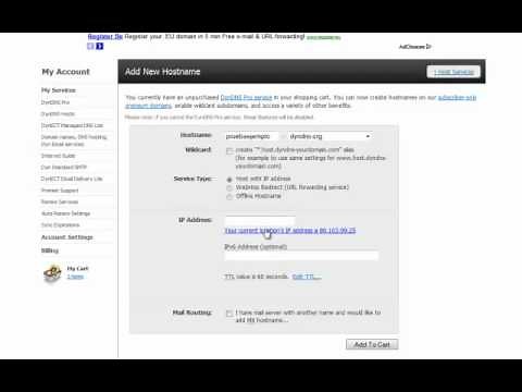 Crear y configurar DYNDNS