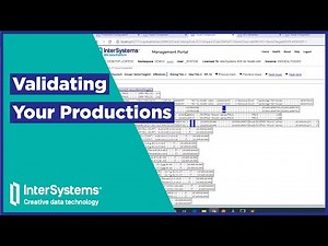 Validating Your InterSystems Productions