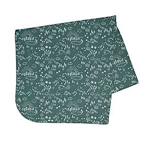 BapronBaby Pine Forest Splash Mat - Waterproof Catch-All for Under High Chairs, Floors, Tables, Playtime or Arts & Crafts - Machine Washable - 45" x 45”