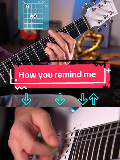 How to Play 'How You Remind Me' on Guitar Tutorial