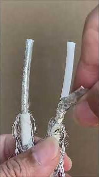 A proper technique for connecting an antenna cable. #diy