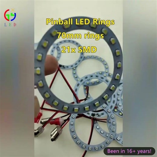 Original pinball parts factory bulk supply pinball LED 70mm rings lights for POP bumper