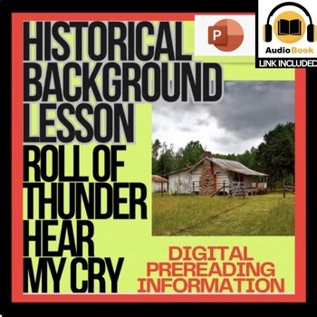 Roll of Thunder, Hear My Cry PowerPoint History Introduction Lesson-Grades 6-9