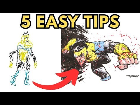 How to draw Invincible like Ryan Ottley in 10 minutes