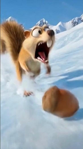Crazy Acorn Chase! Funny Saber-Toothed Squirrel | Ice Age Style Animation 🐿️🌰| Acorn hunt animation