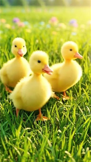 Tiny Ducklings Waddling 🐤 | Cute 3D Short Loop