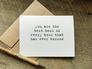 Boss's Day Card / You’re the Best Boss of Every Boss That Ever Bossed / Card for Boss / Boss Day Gift / Funny Boss Card / Boss Gift / Funny - Etsy