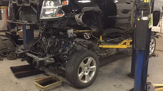 Time Lapse Of A Full Frame Swap On A 2015 Chevy Suburban