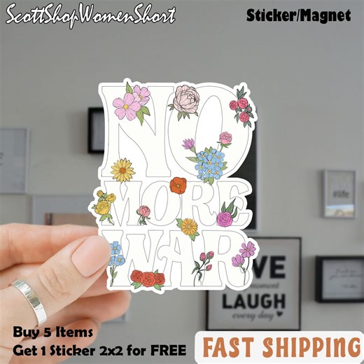 No More War Sticker/magnet, Anti War Protest Decal, Political Statement Sticker, Peace Over Politics Decal, Patriotic Protest - Etsy