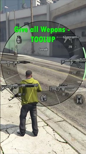 GTA V - Get all Weapons & Ammo Cheat #gta #gtav #gtaonline #gtaweapons #gta5ecrets