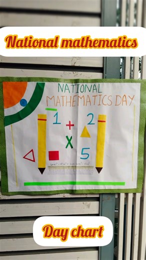 National mathematics day chart#artsandcraftsmovement #drawing #artandcraft