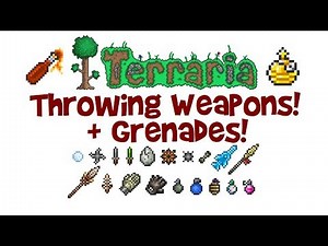 All Terraria Throwing Weapons & Grenades Guide (Best Throwing Weapon, Thrower Class)