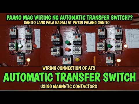 AUTOMATIC TRANSFER SWITCH USING MAGNETIC CONTACTORS | TUTORIAL #tutorial #rgdelectricalworks