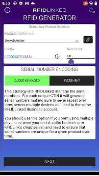 How to Bulk Print Retail Compliance EPC RFID Tags in RFIDLinked | Quick Start Guide