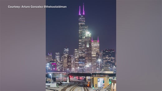 Skyline Surprise! Here's how to win a unique gender reveal by lighting up the Willis Tower antennas