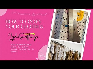 How to Turn a T-Shirt into a Sewing Pattern | How to Copy Your Clothes | Pattern Making Tutorial
