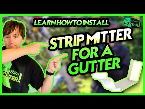 Strip Miter for a Gutter Learn How To Install, Super simple super EASY:) Secret Trade TIP!