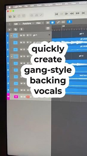 Logic Pro Backing Vocal Hack: Export Takes to Tracks
