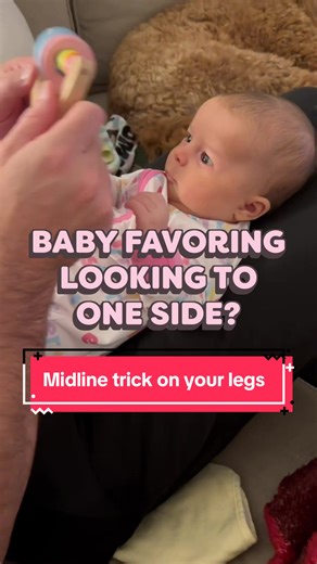 Struggling with your little one favoring looking in the same direction when in supine? It’s not just about stretching to help it get better. The 🔑 to helping improve position is not just looking the other way but being able to maintain a midline position in all developmental positions. Hi! My name is Dr. JT Doscher PT, DPT. I provide gross motor development knowledge and education to help make your kiddos movement rockstars. 🎸 ⭐️ Babies start to develop gross motor skills in supine position be