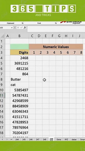 #tipsandtricks #learnexcel #exceltips #exceltricks #excelskills #excelformulas #datamanagement #fbreels #reelsfb | 365 Tips & Tricks