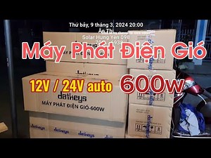 Tu Bin Gió 600W, Máy phát điện gió 600w 5 Cánh