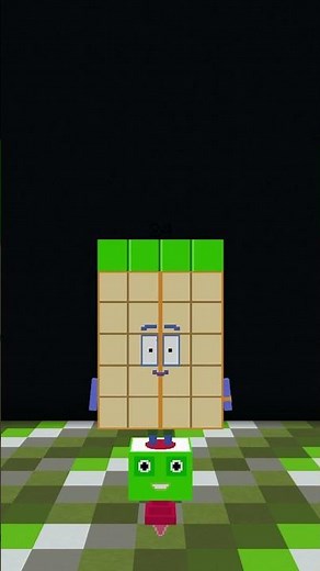 Minecraft Numberblocks Four Times Table song #minecraft #numberblocks #learningblocks #shorts