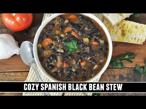 COZY Spanish Black Bean Stew | Quick & EASY One-Pot Recipe