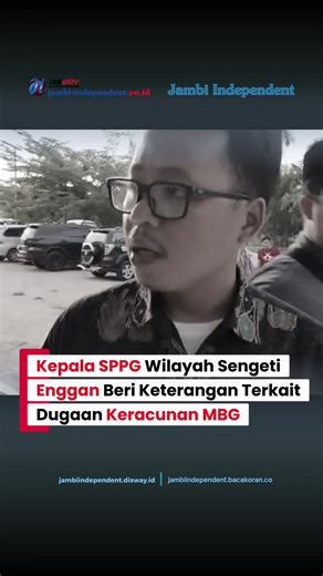Muaro Jambi, JAMBI-INDEPENDENT.CO.ID — Kepala Satuan Pelayanan Pemenuhan Gizi (SPPG) Wilayah Sengeti, Akbar Amrullah, SH, enggan memberikan keterangan saat dimintai wawancara terkait dugaan keracunan makanan Program Makan Bergizi Gratis (MBG) di Kecamatan Sekernan, Kabupaten Muaro Jambi, Jumat (30/1/2026). Upaya konfirmasi dilakukan awak media untuk meminta penjelasan mengenai distribusi dan pengawasan makanan MBG yang diduga menyebabkan puluhan siswa mengalami gejala keracunan. Namun, yang bers