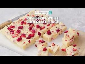How to Make Raspberry–White Chocolate Fudge | SavoryOnline
