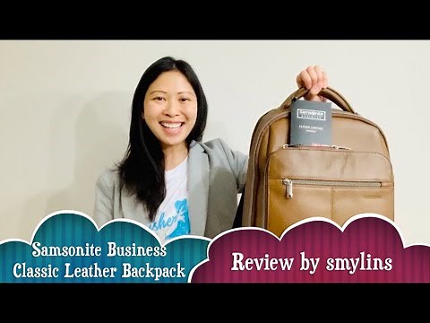 Samsonite Business Classic Leather Backpack