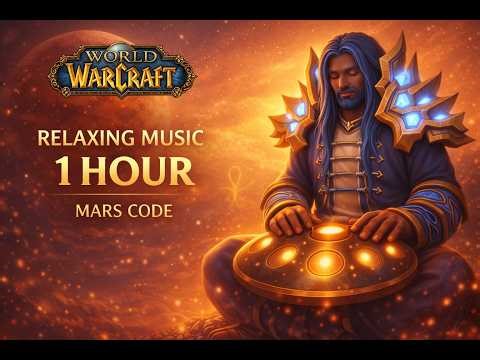 WoW Relaxing Music 🌸 1 Hour Ambient Flight (Mars Code – Chill / Study / Sleep)