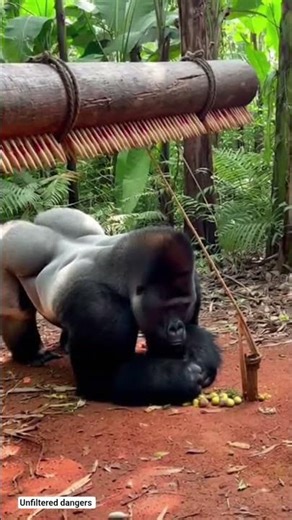 Hunter Sets a Trap for a Gorilla 😱🦍 | Shocking Jungle Moment