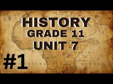 HISTORY GRADE 11 – STATES, PRINCIPALITIES, . . . IN ETHIOPIA UNIT 7 - Part 1