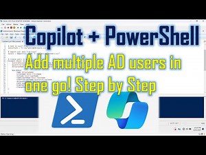 Copilot + PowerShell: Add Bulk AD Users in One Go! Import users list from excel/txt