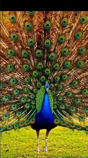 Peacock Showing Stunning Feathers 😍💙 | Beautiful Moment
