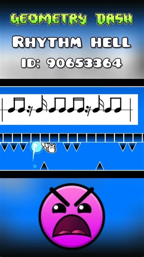 Rhythm hell | Geometry dash #geometrydash #shorts