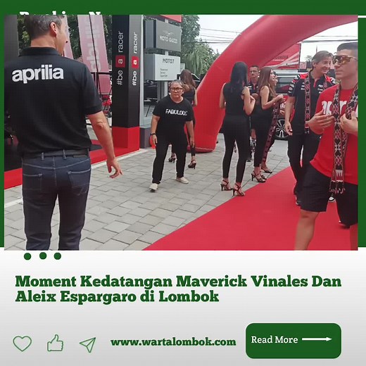 Kedatangan Maverick Vinales dan Aleix Espargaro di Lombok #sirkuitmandalika #MotoGP #aleixespargaro #marverickviñales #lombok