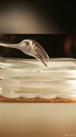 Crystal Mille-feuille Layered Collapse! ASMR Crunch 💥 #Shorts