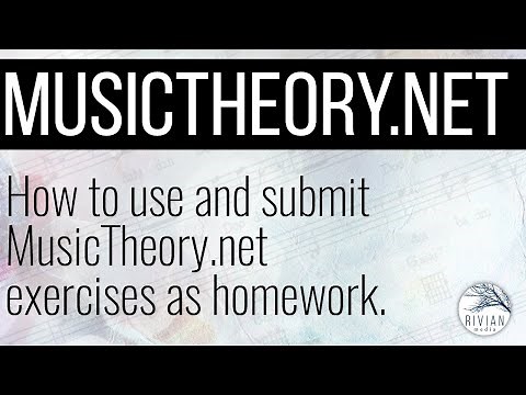 How to use and submit a MusicTheory.net exercise as homework.