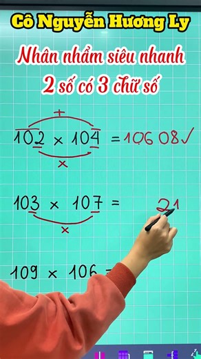 Nhân nhẩm siêu nhanh 2 số có 3 chữ số #shorts #shorts #shortvideo #maths #fyp #xuhuong