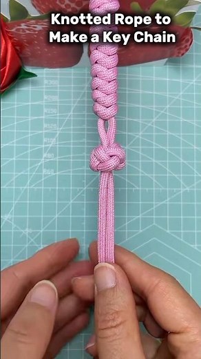 "How to Make a Keychain from Paracord – Easy Knot Tutorial for Beginners!"#RopeCraft #knot#knotskill