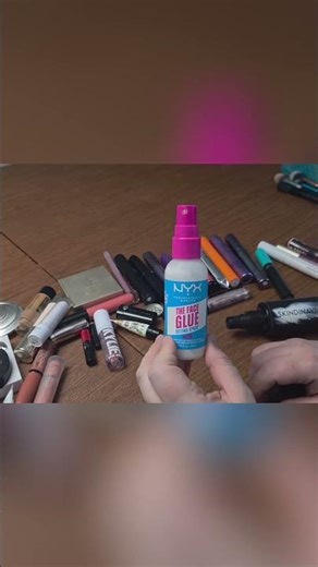 Fix Plus hydrates & sets powder perfectly! Face Glue? Not so much