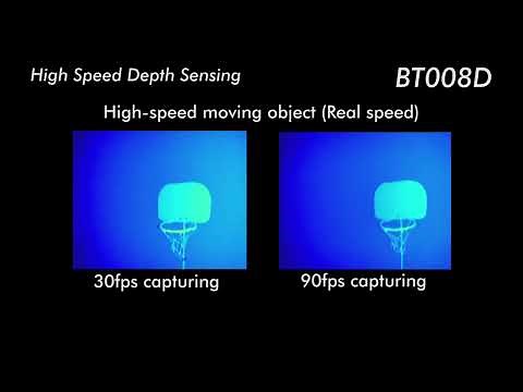 [ToF] High-speed depth sensing examples by Toppan's CMOS-ToF depth sensing