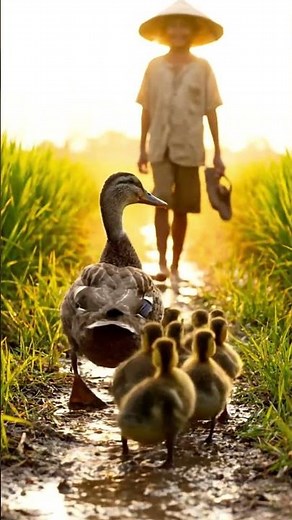 Unbelievable: Watch How Fast These Tiny Ducklings Run to Catch Up!