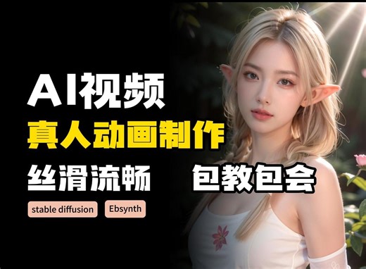 AI真人转动漫视频，Ebsynth保姆教程，绝对好用Stable Diffusion，阿婆卷不动了，新手小白必备，零基础教程