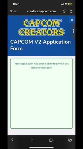 I applied capcom creators program wish me luck