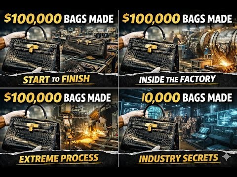 Inside the Crocodile Leather Factory – How $100,000 Luxury Bags Are Made (Full Process)