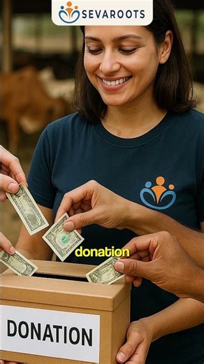 Help a cow shelter today. A small donation = big seva 🙏🐄 #donation #shorts #cowshelter #help